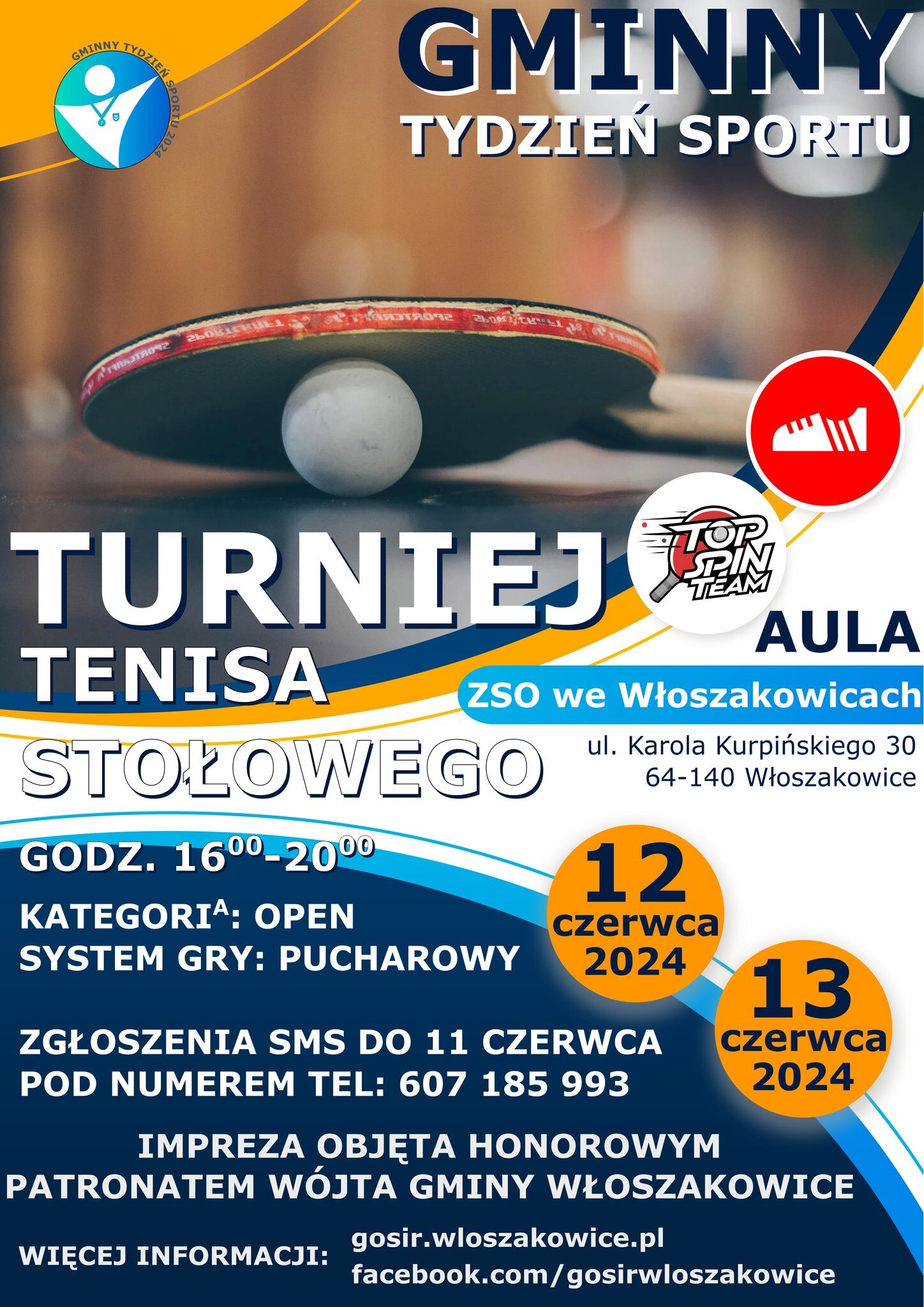 Plakat turnieju MIĘDZYSZKOLNE