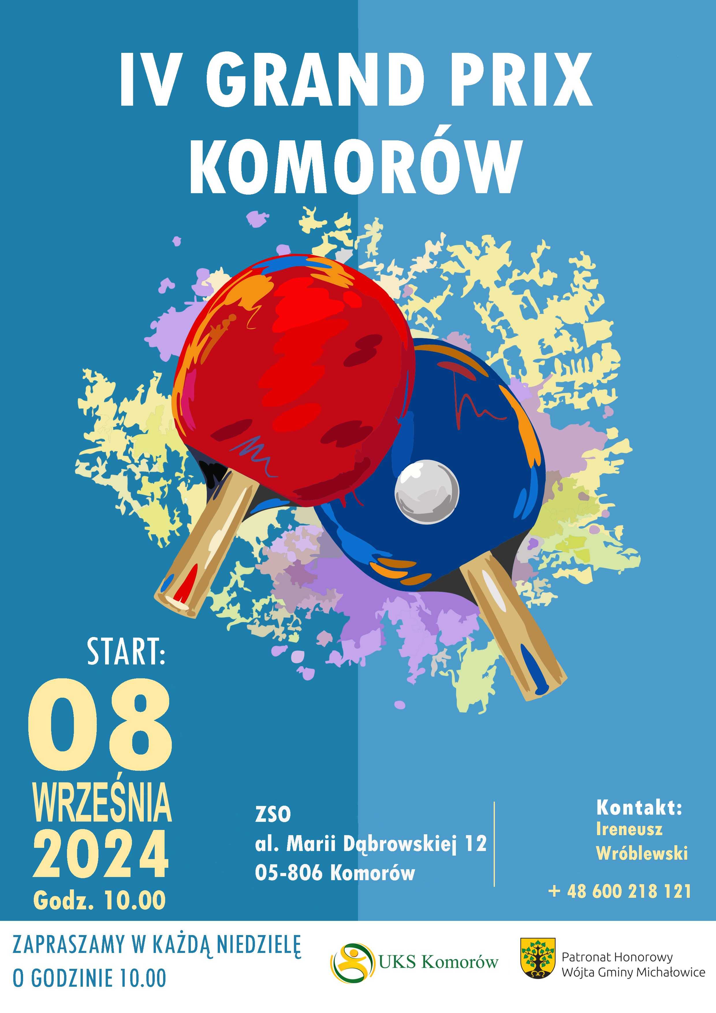 Plakat turnieju GP Komorowa 08.09.2024r.